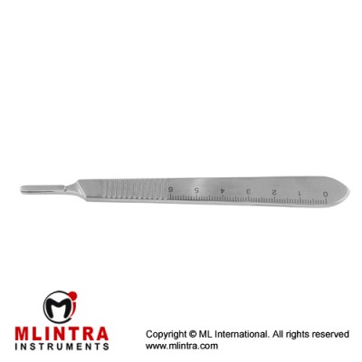 Scalpel Handle No. 3 Solid, cm-Graduation Stainless Steel, 12 cm - 4 3/4" Scalpel Handle No. 3 Solid, cm-Graduation Stainless Steel, 12 cm - 4 3/4"